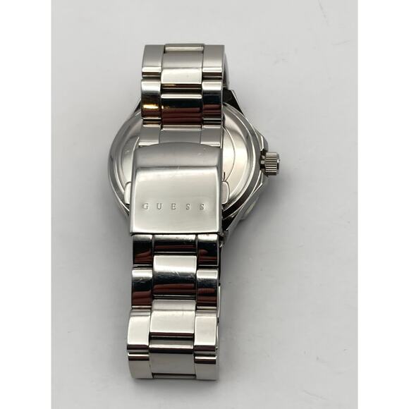 Guess Womens Crystal Bezel Watch 40mm G12557L New Battery - Date Day - WR100m - Picture 7 of 11